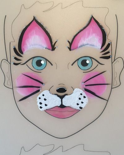 Face Painting - FACE PAINTER & BALLOON ARTIST - BERGEN COUNTY NJ How To Draw A Childs Face Step By Step, Easy Cat Face Paint, Cat Face Paint Easy, Kids Face Painting Easy, Cat Face Painting, Cat Face Paint, Cat Bday, Face Painting Images, Easy Face Painting Designs