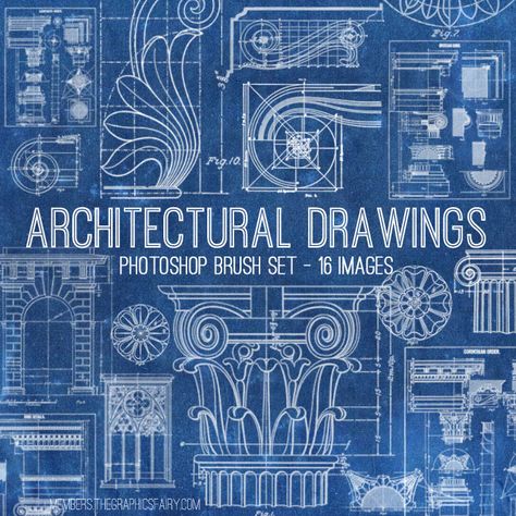 Awesome Architectural Diagrams Bundle - TGF Premium! - The Graphics Fairy Banner Doodle, Architectural Diagrams, Architecture Journal, Architecture Blueprints, Photoshop Brush Set, Cerave Moisturizing Cream, Art Eras, The Graphics Fairy, Blueprint Art