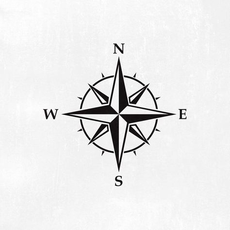 Simple Compass Design, Compass Line Art, Compass Svg, Car Vinyl Graphics, Compass Star, Compass Design, Star Stencil, Background Design Vector, Silhouette Stencil