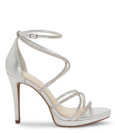 Jessica Simpson Jaeya Rhinestone Strappy Dress Sandals#Jaeya, #Simpson, #Jessica Rhinestone High Heels, High Heel Dress, Dressy Sandals, Sandal Platform, Oxford Heels, Strappy Dress, Strappy Dresses, Prom Shoes, Baby Boy Shoes