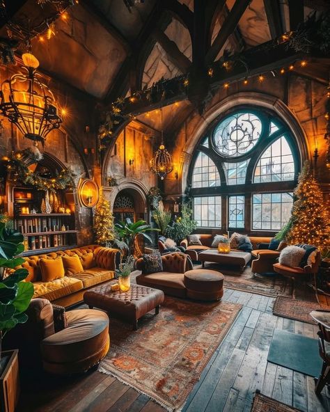 All Posts • Instagram Christmas Rooms, Hufflepuff Common Room, Hogwarts Hufflepuff, Cosy Aesthetic, Hufflepuff Aesthetic, Dream Life House, Magical Home, Common Room, Fantasy Homes