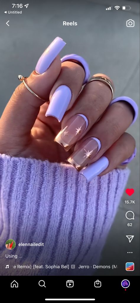 Gold And Lilac Nails, Lilac And Gold Nails, Purple Jasmine, Jasmine Nails, Lilac Nails, White Lilac, Gold Nails, Lilac, Hair Makeup