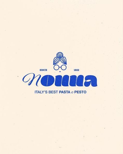 Esther | Logo & Brand Design ❋ on Instagram: "BRAND REVEAL 💙 Nonna - Italian Gourmet Brand 🍝💕🍷 Francesco's family has been selling handmade pasta & pestofrom Italy since 1822. The recipes come from his grandmother and have never been changed. ~ This Brief is by @brand.brief and @brandingtemple #brandbriefnonna #passionproject Let me know what you think about it ✨ . . . #brandchallenge #brandidentity #brandbriefcrew #branddesignchallenge #brandingchallenge #brandinginspiration #designcomm Homemade Food Branding, French Branding Design, Pasta Graphic Design, Pasta Logo Design, Italian Logo Design, Gourmet Branding, Italy Graphic Design, Pasta Branding, Italian Branding