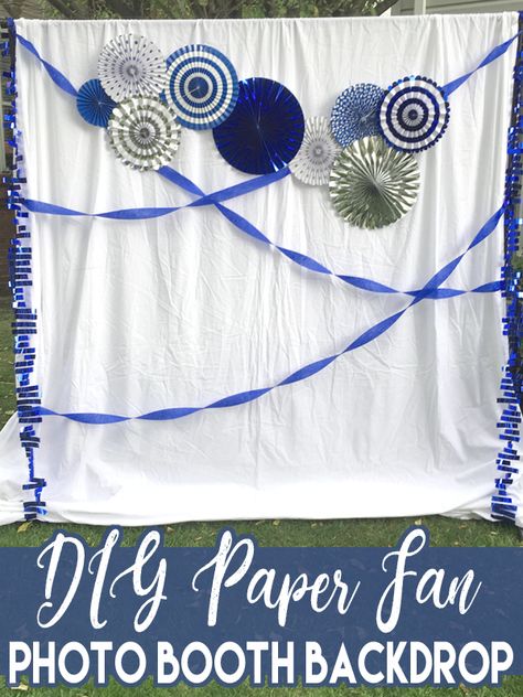 Diy Paper Fan, Quince Decor, Fox Den, Diy Photo Backdrop, Crepe Paper Streamers, Fan Photo, Paper Streamers, Paper Fan, Diy Backdrop