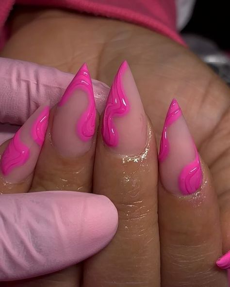 ♥ Nail Tech ♥ on Instagram: "Last slide is inspo 🎤🎀💞| inspo: @nailsbykayd" Stilleto Nails Designs, Sassy Nails, Stiletto Nails Designs, Pink Nail Art, Nail Supplies, Matte Pink, Short Acrylic Nails Designs, Pink Nail, Pink Acrylic Nails