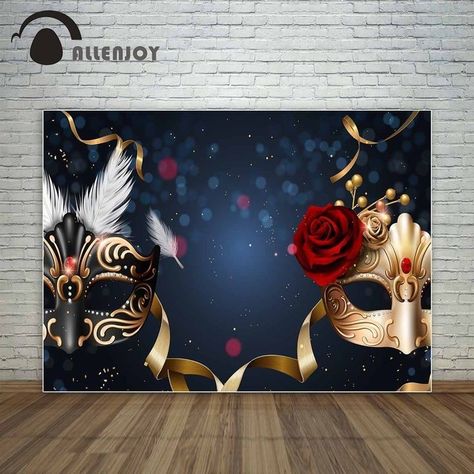 Masquerade Backdrop, Masquerade Mask Party, Blank Backgrounds, Prom Backdrops, Professional Background, Party Scene, Backdrop Ideas, Masquerade Party, Diy Centerpieces