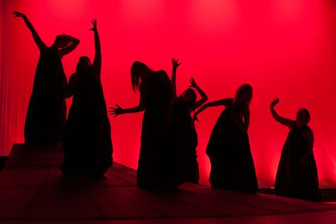 Greek Chorus, Greek Plays, Dance Silhouette, Theatre Inspiration, Theatre Scene, Shadow Silhouette, Little Shop Of Horrors, Scenic Design, Dance Art