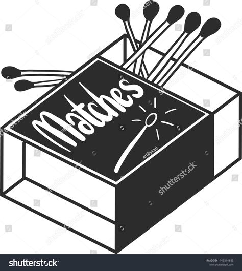 Matchbox vector drawing. Hand drawn matches box illustration. Isolated sketch object. Great for shop label, emblem, sign #Ad , #PAID, #matches#drawn#illustration#box Box Of Matches Drawing, Match Box Drawing, Matchbox Sketch, Matchbox Twenty Tattoo, Match Box Tattoo, Matchbox Tattoo, Safety Matches Matchbox Art, Rhinestone Art, Vector Drawing