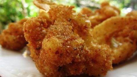 Breaded Cauliflower Recipe - Food.com Breaded Cauliflower Recipes, Breaded Cauliflower, Baked Onion, Cauliflower Bread, Cauliflower Recipe, Italian Spices, German Recipes, Homemade Ranch, Fried Cauliflower