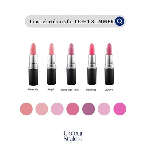 ⭐️SAVE IT FOR LATER⭐️ Light Summer lipstick colours come in a range of pinks and corals. When selecting a lipstick, make sure it’s not overly vibrant. Light Summer can only handle some brightness. Avoid orange-based as well as too much glossy or too shiny. Prefer matte formations. . . . . . #colouranalysis #coloranalysis #makeup #style #lightsummer #lightsummermakeup Light Summer Lipstick Colors, Cool Summer Lipstick Colors, Light Summer Lipstick, Summer Undertone, Light Summer Makeup, Rich Wardrobe, Summer Lipstick Colors, Makeup Routine Guide, Lipstick Colours