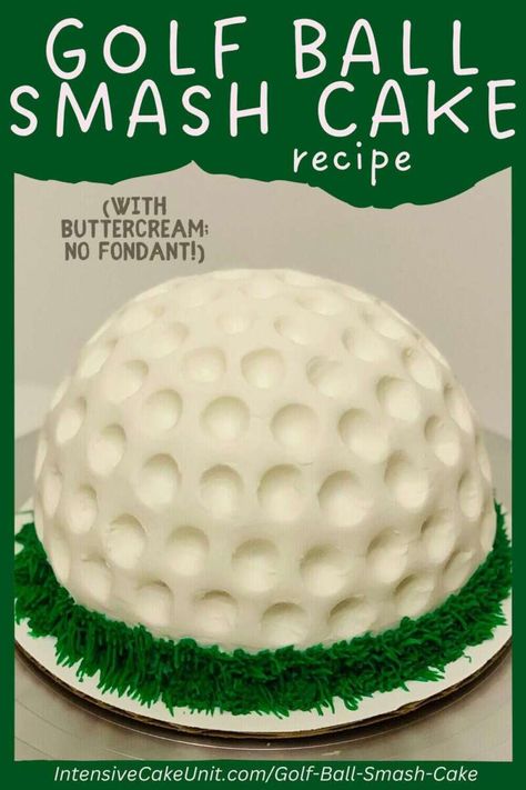 Golf Ball Smash Cake pin 1 How To Make Golf Ball Cake, Diy Golf Ball Cake, Golf Theme First Birthday Smash Cake, Golf Ball Cakes, Golf Cake Balls, Golf Birthday Food Ideas, Hole In One First Birthday Cake Smash, Golf Bday Cake, First Birthday Golf Photo Shoot