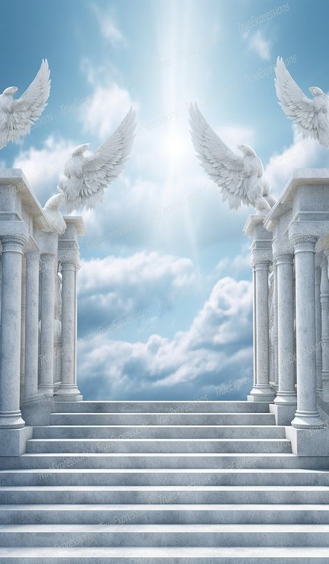 Stair To Heaven, Heaven Aesthetic, Heaven Background, Heaven Pictures, Heaven Wallpaper, Stair Art, Stairs To Heaven, Shrines Art, Church Backgrounds