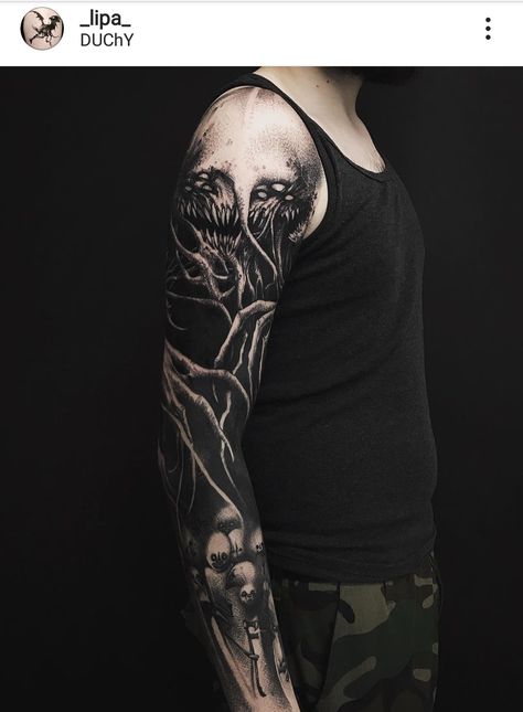 Dark Sleeve, Bio Organic Tattoo, Backpiece Tattoo, Amazing Tattoo Ideas, Dragon Wolf, Organic Tattoo, Tiger Dragon, Tattoos Meaning, Full Arm Tattoos