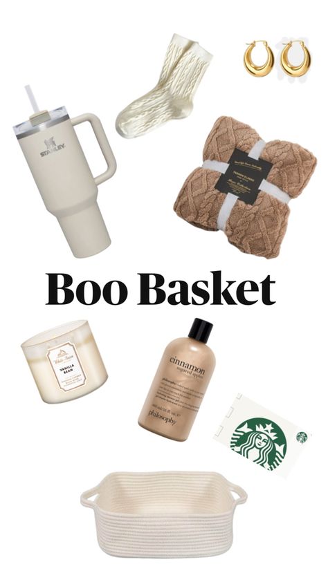 Boo basket inspo for fall - girlfriend gift ideas - bestie gift ideas Basket Ideas For Girlfriend, Bestie Gift Ideas, Affordable Gift Baskets, Girlfriend Gift Ideas, Cinnamon Sugar Apples, Ideas For Girlfriend, Boo Basket, Clean Girl Aesthetic, Fall Inspo