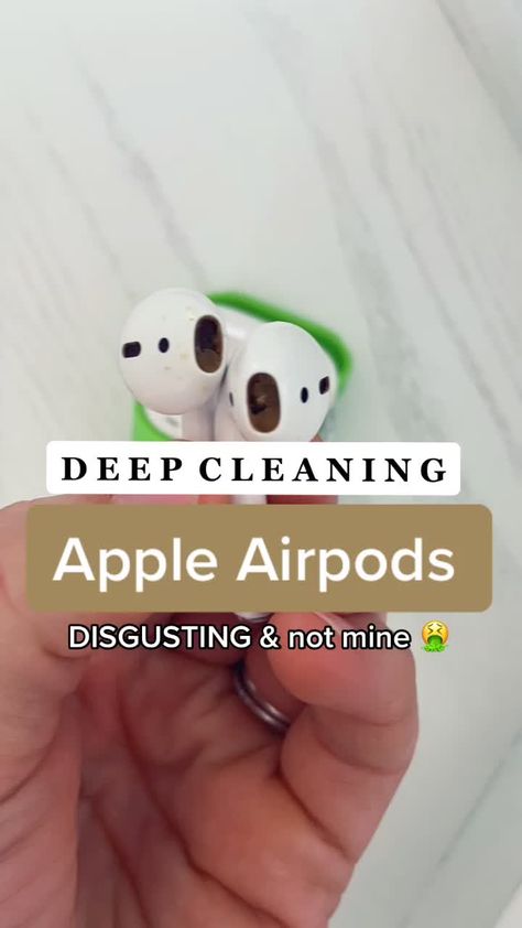 Clean Airpods, Cleaning List, Ear Cleaning, Cleaning Routine, Useful Life Hacks, Trending Videos, Deep Cleaning, Cleaning Hacks, Cleaning Supplies