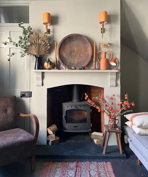 The House on Dolphin Street: An Instagram Renovation Tale of Heartbreak and Triumph London Maisonette, England House, Georgian Homes, Lounge Design, Wood Burning Fireplace, Front Room, Sitting Room, A Fire, Guest Bedroom