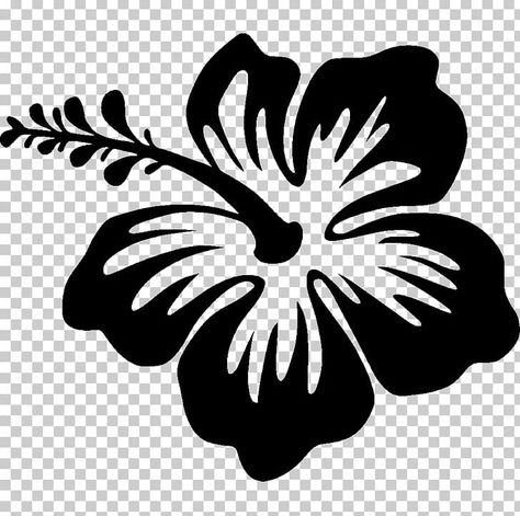 Hibiscus Clip Art, Hibiscus Drawing, Fish Silhouette, Polynesian Tattoo Designs, Silhouette Drawing, Flower Silhouette, Stencils Printables, Flower Stencil, Silhouette Stencil