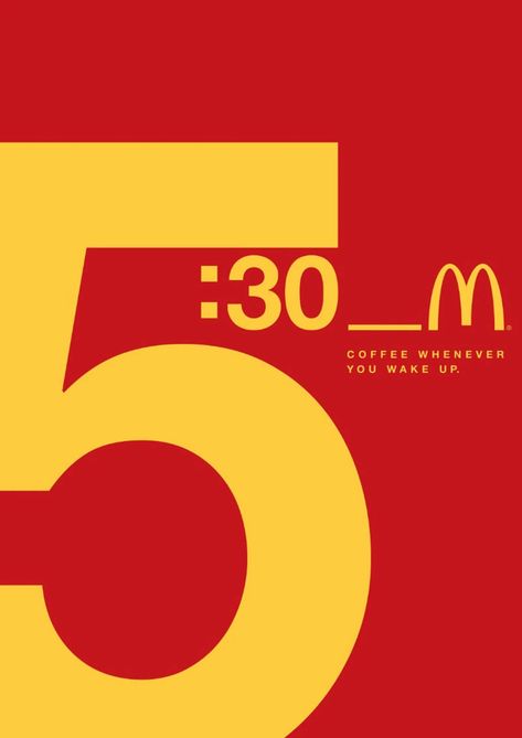 Leo Burnett McDonalds ad Typography Ads, Famous Ads, Copywriting Ads, Mcdonalds Gift Card, Gfx Design, 광고 디자인, Publicidad Creativa, Guerilla Marketing, Principles Of Design