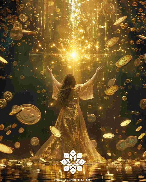 Abundance Goddess💰｜original spiritual artwork 🧚🏻original AI art combine with spirituality 👉commercial use unavailable #healingart #spiritualart #spiritualawakenings #spiritualhealing #arthealing #aiartist Abundance Images, Spiritual Artwork, Goddess Artwork, Mother Goddess, Spiritual Art, Spiritual Healing, Vision Board, Spirituality, Forest