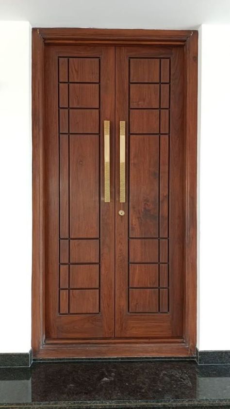 Double Doors Interior Modern Front Entrances, Wooden Main Door Design Double Doors, Double Wooden Doors Front Entry, Main Door Jodi Design, Main Door Design Double Doors, Double Wood Doors Entrance, Double Door For Main Entrance, Main Door Design Entrance Modern Wooden Main Door Design Entrance Modern, Wooden Main Door Design Entrance Modern Double