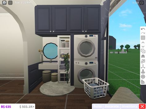 Bloxburg laundry room idea Bloxburg build idea bloxburg house family room laundry Bloxburg 2x4 Laundry Room, Laundry Room Ideas Bloxburg 2x3, Laundry Room Ideas In Bloxburg, Bloxburg Codes For Laundry Room, 2 By 1 Laundry Room Bloxburg, Cute Laundry Room Ideas Bloxburg, Modern Laundry Rooms Bloxburg, Laundry Room Idea Bloxburg, Laundry Room Inspo Bloxburg