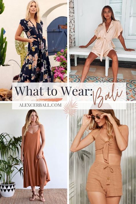 When is Rainy Season in Bali + The Best Time To Visit Bali Bali Style Fashion Outfits, Bali Airport Outfit, Bali Wear Outfits, Clothes To Wear In Bali, Bali Looks For Women, How To Dress In Bali, Bali Shopping Clothes, Bali Packing List Woman, Bali Attire