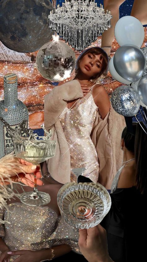 #silver #gold #wallpaper #moodboard #luxury #fancy #lifestyle #beauty #vibes Silver Gold Wallpaper, Glitz And Glam Birthday Party, Glitz And Glam Party, Glitz And Glam Outfit, Fancy Lifestyle, Glam Birthday, Birthday Deco, 21st Birthday Outfits, Disco Cowgirl