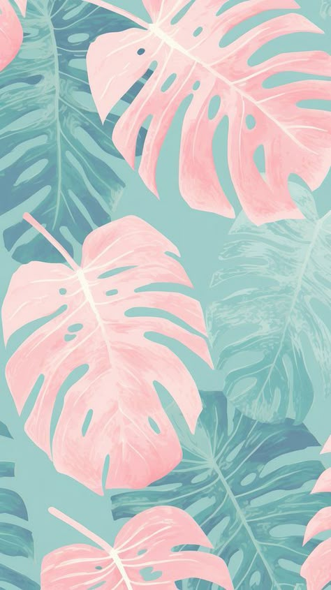 Monstera wallpaper backgrounds outdoors painting. | premium image by rawpixel.com / Aum Bullet Journal Water Tracker, Outdoors Painting, Monstera Wallpaper, Wallpaper Boho, Label Ideas, Palm Leaf Wallpaper, Phone Wallpaper Boho, Water Tracker, Palm Leaves Pattern