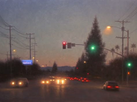 Goodnight Moon, Midwest Emo, California Landscape, Fine Artist, Art Galleries, Santa Barbara, Pretty Pictures, Cityscape, Landscape Paintings