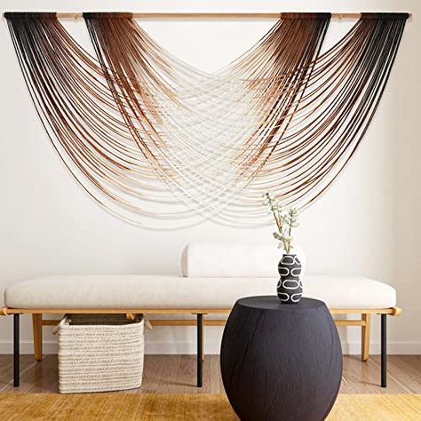 Modern Boho Glam Living Room, Ethereal Living Room, Mirror Wall Decor Living Room Modern, Vaulted Ceiling Living Room Decor, Tapestry Living Room, Boho Chic Home Decor, Light Green Walls, Small Salon, Yarn Tapestry