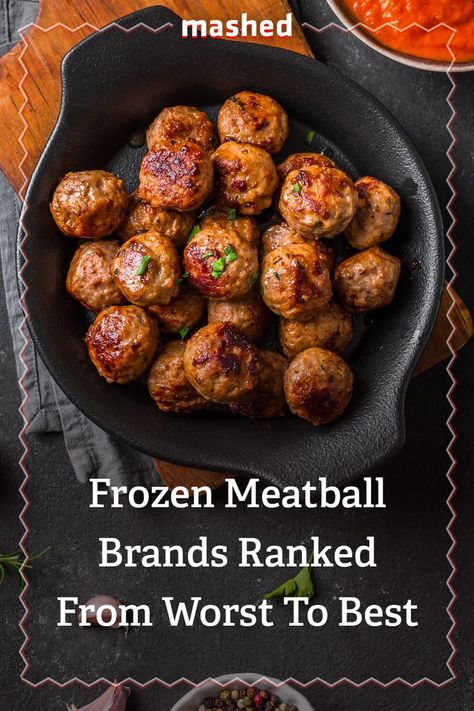 Frozen meatballs are an easy way to get a meal ready with little effort. Find out which are best left in the freezer aisle and which you should bring home. #Meatballs #GroceryStore Best Frozen Meatballs, Frozen Meatball Recipes, Appetizer Meatballs, Frozen Meatballs, Ready Meal, Meatball Recipes, Grocery Store, Slow Cooker Recipes, Meatballs