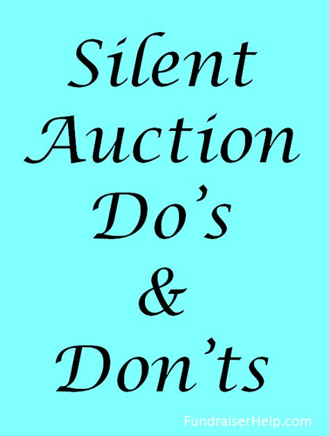 Putting together a great silent auction is hard work, but many groups make some simple mistakes that cost them a lot of lost revenue. Here are some silent auction ideas, i.e. Do's & Dont's, to help you maximize your fundraising success. Silent Auction Ideas, Silent Auction Basket, Silent Auction Fundraiser, Auction Gift Basket Ideas, Silent Auction Baskets, Auction Basket, Auction Baskets, School Auction, Auction Projects