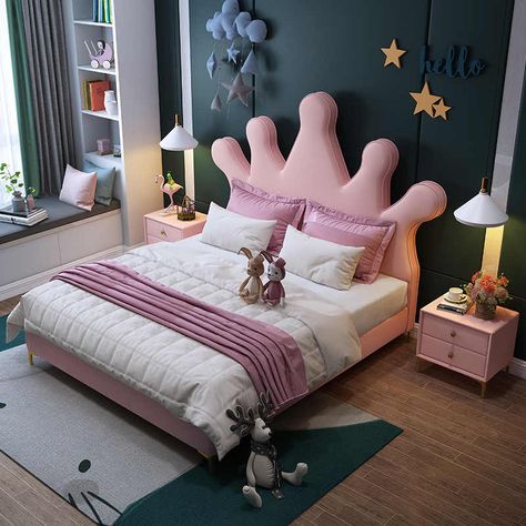 All solid wood Children's Princess Castle Bed Slide| | - AliExpress Bed Girl, Bed For Girls Room, Kids Bed Design, Bed Headboard Design, Bed Double, Modern Kids Bedroom, Princess Bed, Kids Bedroom Designs, Kids Bedroom Design