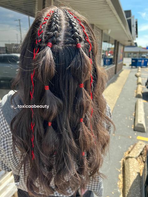 Festival/Concert Hairstyle Inspo✨ | Gallery posted by Jelitza | Lemon8 Patriotic Hairstyles, Concert Hairstyles, Rave Hair, Hippie Hair, Hair Streaks, Braided Hairstyle, Hairdos For Curly Hair, Hair Stylies, Work Hairstyles