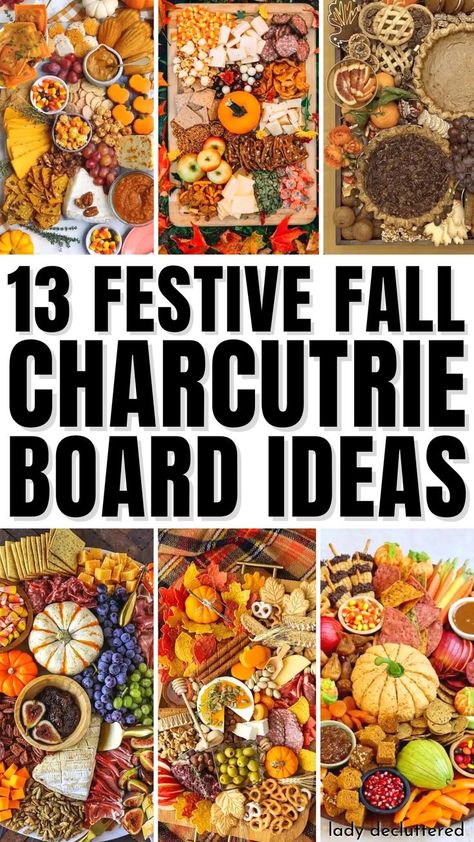 13 Festive Fall Charcuterie Board Ideas Fall Board Ideas, Fall Charcuterie Board Ideas, Fall Party Appetizers, Fall Cheese Boards, Fall Charcuterie Board, Dinner Ideas For Family, Fall Charcuterie, Fall Board, Charcuterie Board Ideas