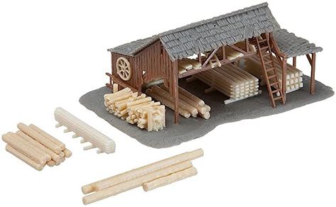 N Scale Layouts, Lumber Yard, N Scale Model Trains, British Architecture, Play Rug, Minecraft Inspo, Building Concept, N Scale, Toy Train