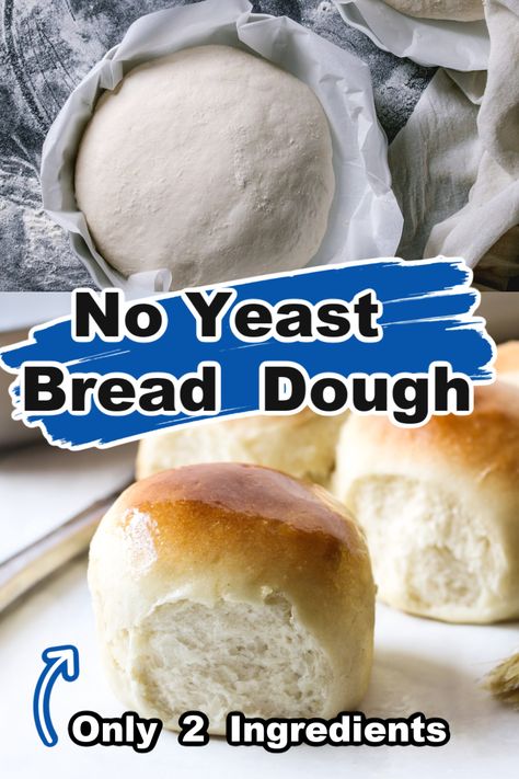 Make Bread Without Yeast, 2 Ingredient Bread, Easiest Bread Recipe No Yeast, Homemade Bread Without Yeast, Easiest Bread Recipe Ever, Simple Bread Recipe, Low Calorie Bread, Bread Without Yeast, Yeast Free Breads