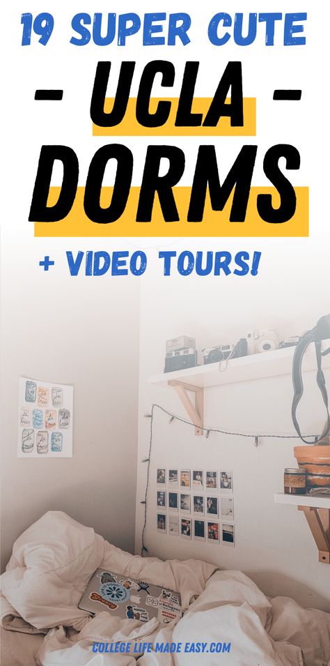 Our favorite UCLA dorm room pictures & video tours 😍 check them out to get a taste of the campus life at this university via @esycollegelife Triple Dorm, Ucla Dorm, Dorm Room Pictures, Ucla University, Collage Dorm Room, Dorm Room Themes, Dorm Hacks, Preppy Dorm Room, University Housing