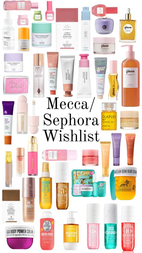 Mecca Makeup, Best Sephora Products, Sephora Wishlist, Mecca Beauty, Makeup Beauty Room, Makeup Products Sephora, Makeup Sephora, Travel Skincare, Sephora Favorites