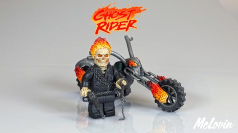 Lego Ghost Rider, Lego Skeleton, Ghost Rider Johnny Blaze, Marvel Cross Stitch, Nerf Accessories, Amazing Spider Man Comic, Lego Iron Man, Lego Avengers, Johnny Blaze