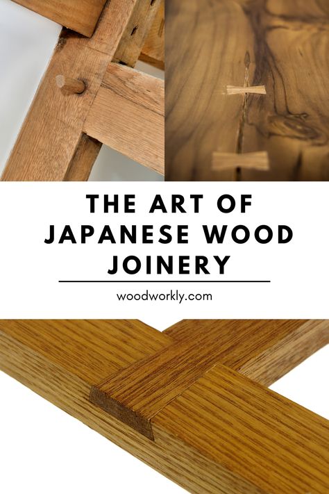 Dive into the elegance of Japanese wood joinery. Master intricate techniques that promise strength and beauty in your woodworking. Ideal for enthusiasts of traditional craftsmanship! #WoodJoinery #JapaneseWoodJoinery #WoodworkingTips Japanese Joinery Woodworking, Japanese Wood Joints, Japanese Wood Joinery, Types Of Wood Joints, Wood Joining, Japanese Woodworking Tools, Modern Woodworking Projects, Japanese Carpentry, Japanese Joinery