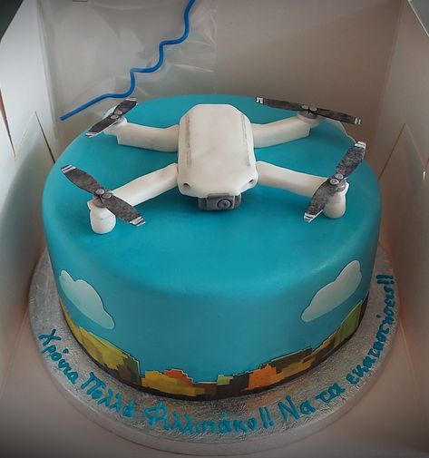 Drone Cake, Homemade Cakes, Cake Decoration, Kids Cake, Birthday Ideas, Fondant, Cake Decorating, Collage, Cake