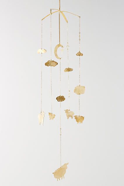 Counting Sheep Mobile Modern Crib Mobile, Mobile Home Decor, Sheep Mobile, Modern Crib, Counting Sheep, Nursery Mobile, Crib Mobile, Gold Baby, Mobile Home