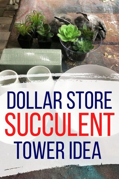 Diy Plant Cart With Wheels, Succulent Tower, Aesthetic Crazy, Indoor Succulent Planter, Succulent Design, Succulent Ideas, Succulent Display, Succulent Tree, Succulent Planter Diy