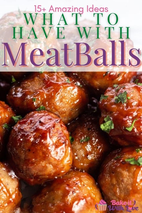 Bbq Meatballs Side Dishes, Bbq Meatball Sides, Sides For Bbq Meatballs, What To Serve With Meatballs, Meatball Side Dishes, Meatballs For Dinner, Great Side Dishes, Meatball Dinner Recipes, Meatball Dish