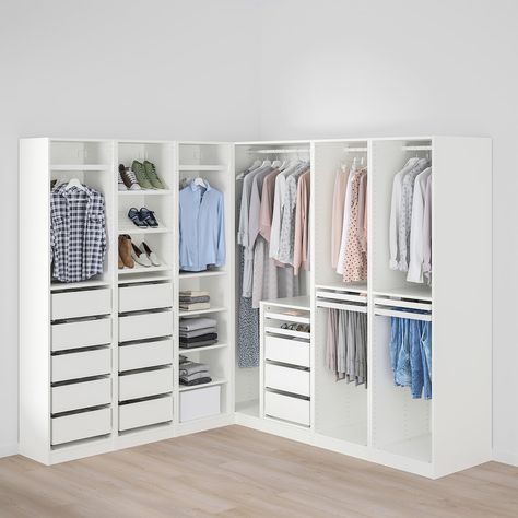 Ikea Pax Corner Wardrobe, Dressing Pax, Pax Corner Wardrobe, Armoire Pax, Armoire D'angle, Ikea Pax Wardrobe, Wardrobe Systems, Corner Wardrobe, Closet Renovation