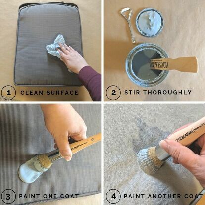 How To Paint Outdoor Cushions | Hometalk Outdoor Cushions Diy, Paint Outdoor Cushions, Cushion Painting, Outside Cushions, Paint Patio, Backyard Decks, Painted Outdoor Furniture, Cushions Diy, Nik Naks