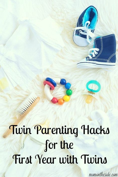 Twin Parenting Hacks for the First Year with Twins via /momontheside/ Twin Hacks, Raising Twins, Kids Fever, Newborn Hacks, Twin Pregnancy, Preparing For Baby, Before Baby, Twin Mom, Baby Massage