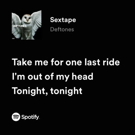 Deftones Lyrics Spotify, Deftones Lyrics, Deftones Songs, Metal Songs, Last Ride, Rock Songs, Lyrics Aesthetic, Music Heals, Cool Lyrics