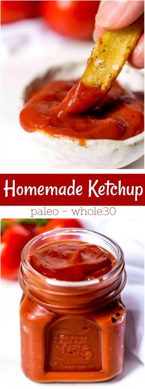 Homemade Ketchup Recipe Paleo Whole30 - WonkyWonderful Paleo Ketchup Recipe, Whole30 Ketchup, Paleo Ketchup, Homemade Ketchup Recipes, Paleo Condiments, Vine Tomatoes, Ketchup Recipe, Homemade Ketchup, Whole 30 Diet